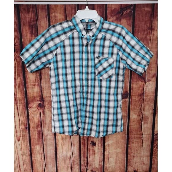Boys Hurley Button Down Short Sleeve Shirt - Picture 1 of 7